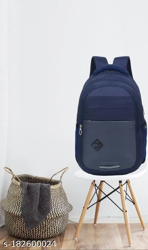 Nylon Backpack for Men & Women, Blue