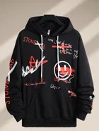 Fleece Printed Hoodie for Men 