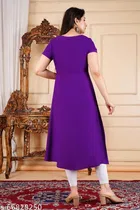 Rayon Kurti for Women, Purple 