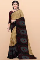 Georgette Printed Saree for Women 