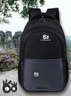 Nylon Backpack for Men & Women, Black