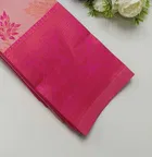Dola Silk Zari Woven Saree for Women, Peach 