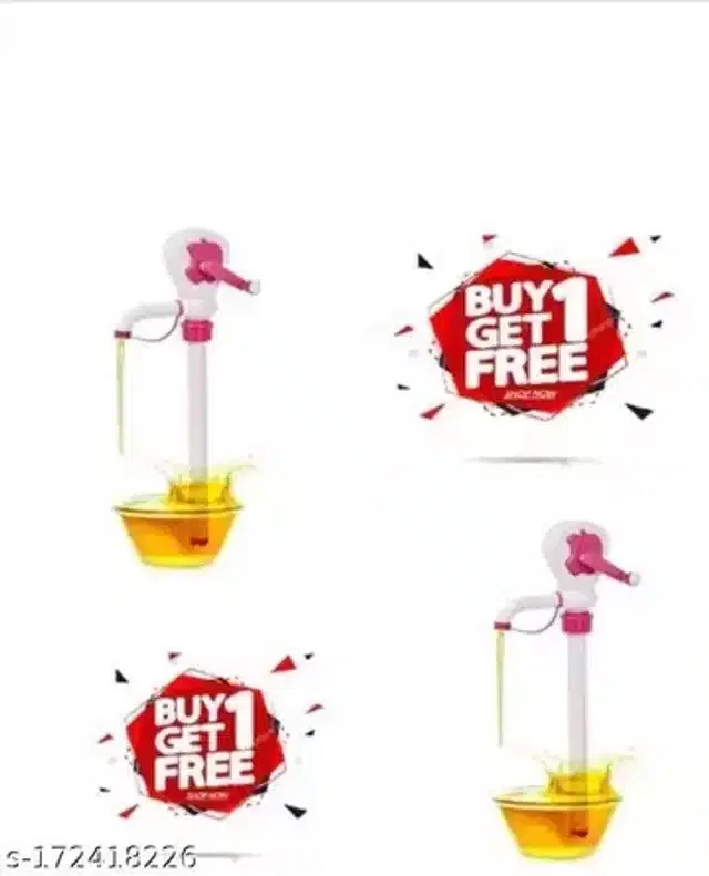 Manual Oil Pump for Kitchen (Assorted, Pack of 2)