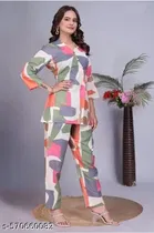 Cotton Printed Kurta Set for Women 