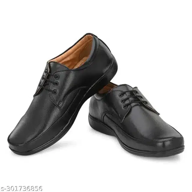 Formal Shoes for Men (Black, 8)