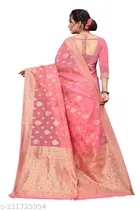 Chanderi Cotton Zari Woven Saree for Women 