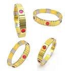 Blood Pressure Control Magnetic Bracelet, Red & Gold