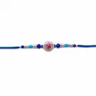 Blue Swastik Rakhi for Brother