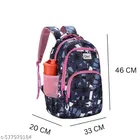 Polyester Backpack Bag, Black