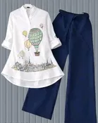 Stylish Printed Kurta Palazzo Set for Women 
