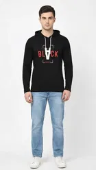 Cotton Graphic Print T-shirt for men, Black 