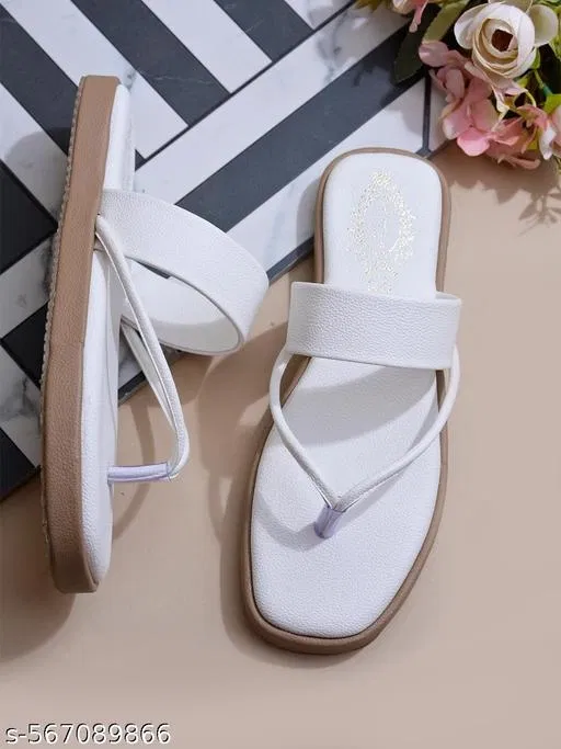 Shoetopia Girls Flat Sandals Size 7.0 White