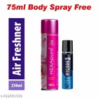 Nexa Rose Air Freshener (250 ml) with MYCODE Flirty Body Spray (75 ml) (Set of 2)