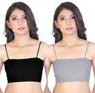 Cotton Blend Lightly Padded Wire Free Sports Bras for Women 