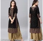 Cotton Printed Kurta with Pant for Women 