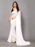 Chiffon Printed Saree for Women 