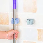 REALISTIC AIRCOOL Plastic Broom Holder -Blue, Pack of 2