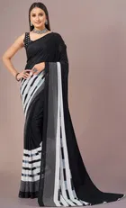 Georgette Printed Saree for Women 