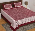 Cotton Rajasthani Jaipuri Double Bedsheet with 2 Pillow Covers 