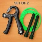 Smart Counter Adjustable Hand Grip with Foam Skipping Rope 