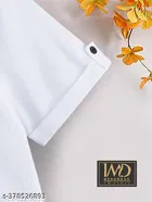 Solid Cotton Blend Mandarin Neck T-Shirt for Boys 