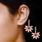 Brass Pearl Ear Cuffs for Women 