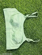 Cotton Blend Solid Non-Padded Bras for Women, Pack of 3 