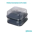 ALL TIME 2 Pcs Polka Container 