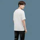 Polyester Printed T-Shirt for Men, White 