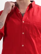 100% Cotton Full Sleeves Solid Shirt for Men 