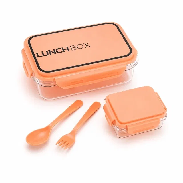 Saarthi Plastic Airtight Lunch Box (1200ml, Assorted)