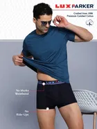 Lux Parker Cotton Solid Semi-Long Trunks for Men 