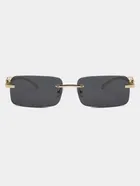 Dyana Core Rectangular Sunglasses (Black)