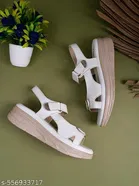 Shoetopia White Round Toe Comfort Mules 9.5-10 Years