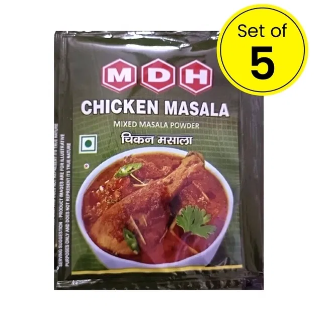 MDH चिकन मसाला 6 g (पाउच) (सेट ऑफ़ 5)