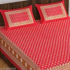 Cotton Queen Bedsheet with 2 Pillow Cover 