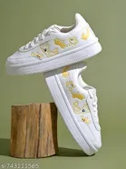 Shoetopia Girls Sneakers White 