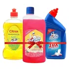 Captain Shine Floor Cleaner 500 ml (Floral) + Captain Shine Toilet Cleaner 500 ml + Citrax Dishwash Gel 500 ml (Bottle)