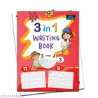“3 In One Writing Book For Kids – Learn English, Hindi & Numbers | Handwriting Practice, Tracing, Coloring & Early Learning Activity Book for Toddlers and Kindergarten”