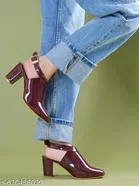Solid Patent Leather Wedges for Women 