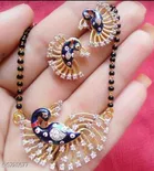 Alloy Mangalsutra with Earrings for Women 