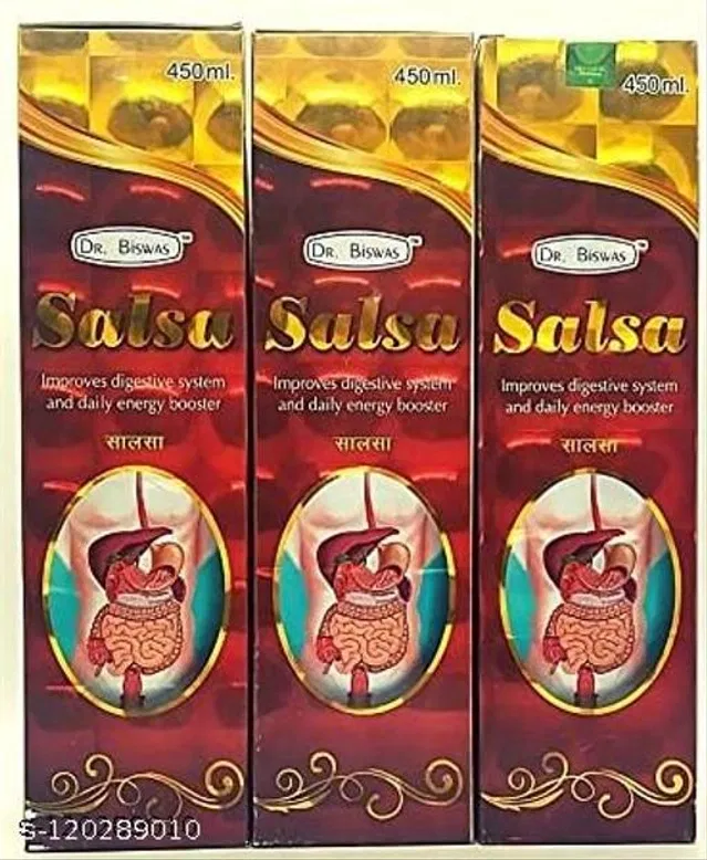 Dr. Biswas Digestive System & Daily Energy Booster Salsa Tonic (Pack Of 3)