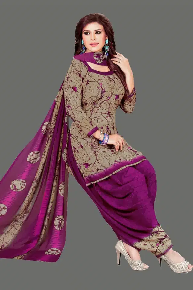Unstitched Dress Material for Women & Girls (Wine)