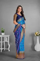 Moss Chiffon Printed Saree for Women 