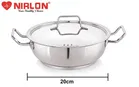 Stainless Steel Kadhai with Lid 