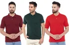 Polo Solid T-shirts for Men, Pack of 3 