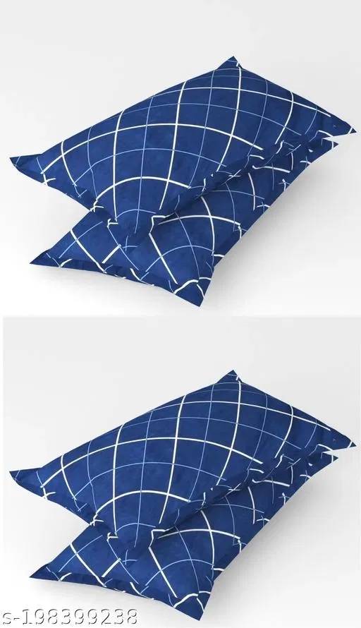 Cotton Pillow Covers (Multicolor, 17x27 inches) (Pack of 4)