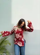 Botanical Rayon Short Kurti for Women, Pack of 2 