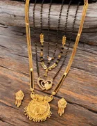 Combo of 4 Pcs Mangalsutras with Earrings Set for Women 