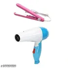 Plastic Hair Dryer with Straightener 